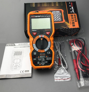 Multimeter Digital True RMS 6000 Counts Multimeter DC/AC Current Voltage Capacitance Resistance Frequency Temperature hFE Tester